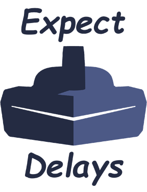 Pimax - Expect Delays - transparent chevron - comic sans