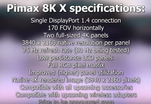 Pimax8KXSpecs