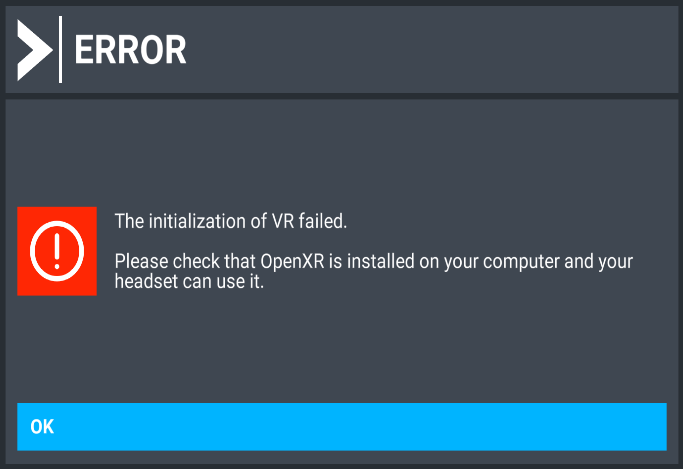 MSFS_VR Error